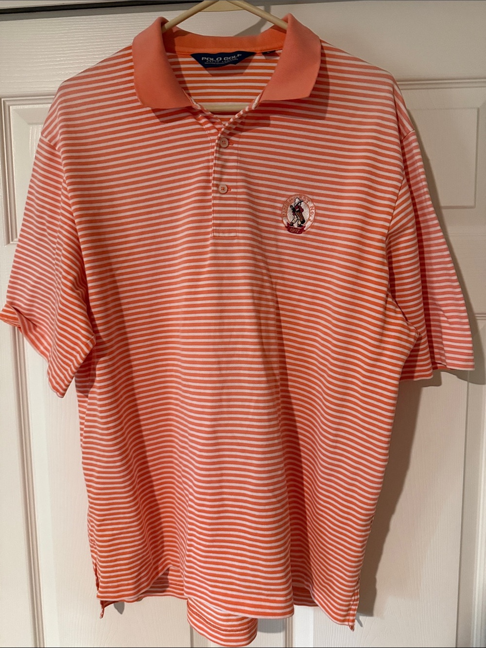 Coral Polo Golf Pinehurst No. 2 Polo with Embroidered Chest Logo - Men's